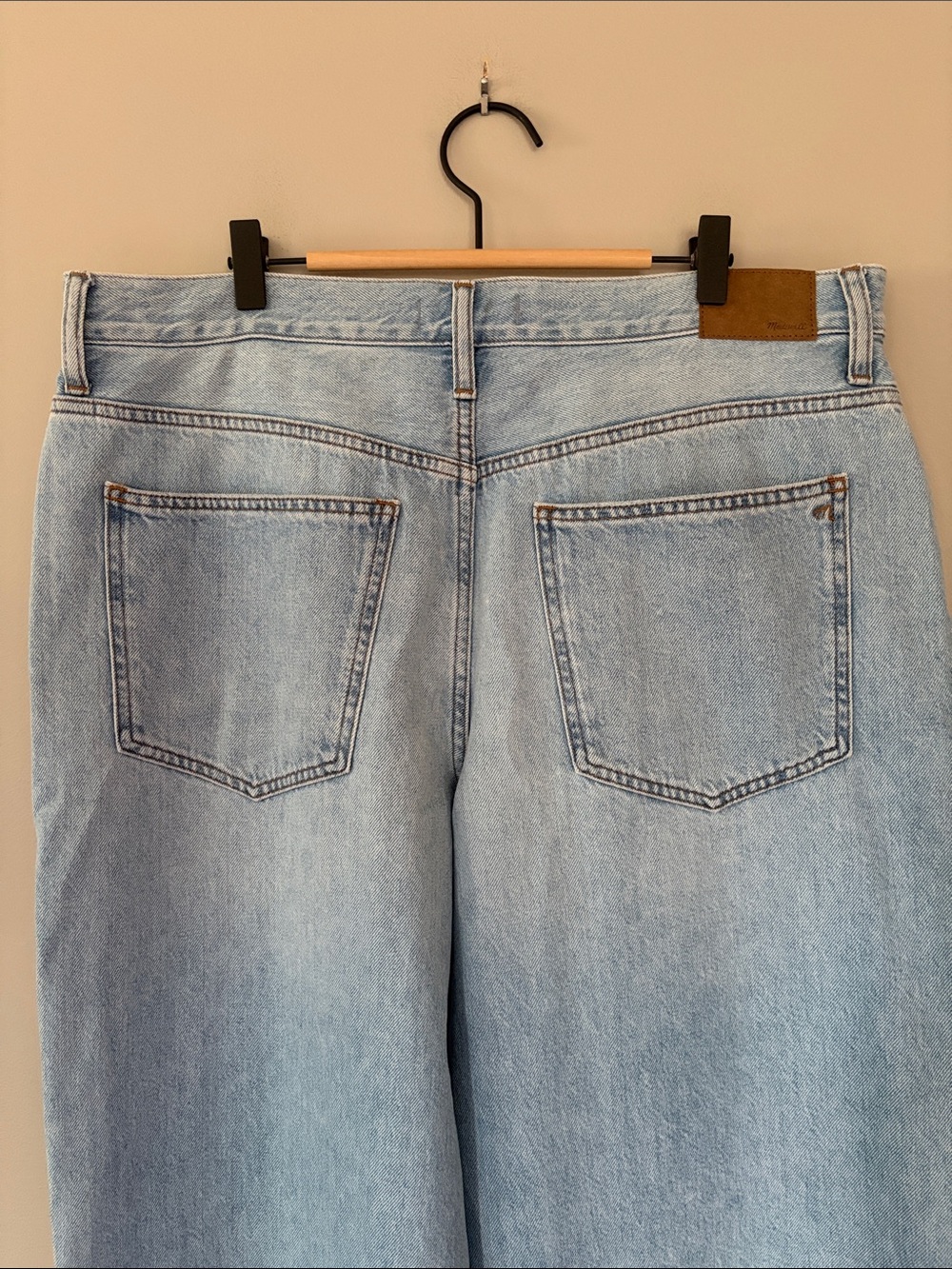 Madewell Superwide-Leg Jeans Size 32 Light Blue Wash Baggy Slouchy 90s Relaxed - Picture 4 of 13